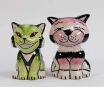 Lorna Bailey Pair of Cats Grouch & Mack(2):