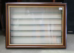 Modern Glass Front Wall Hung Display Cabinets: with glass shelves 55 cm x 75cm