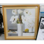 Large Modern Framed Still Life Study: frame Size 96 x 96cm