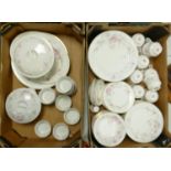 Royal Stafford Floral Decorated Tea & Dinnerware: 2 trays