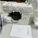 Janome 2060 Electric Sewing Machine: with instructions & cover: