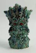 Anita Harris Green Treeman Vase: height 20cm