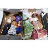 A collection of Early 20th Century Dolls & Rag Dolls: 2 trays)