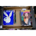 A collection of Vintage Playboy Glamour Magazines: 1985 & 87, 19 copies
