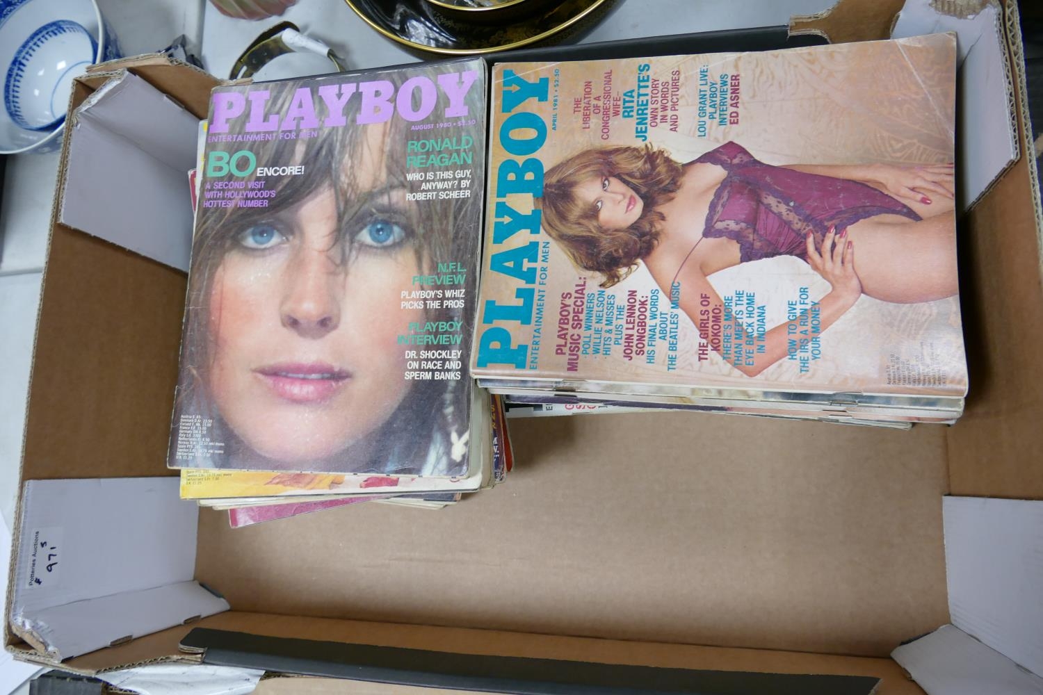 A collection of Vintage Playboy Glamour Magazines: 1980 & 81, 24 copies