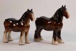 Beswick 818 Shire Horse & Similar Non Beswick Item(2):