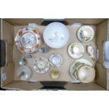 A collection of Oriental items including: perfume bottles, tea ware, bowls etc