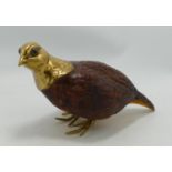 Brass Mounted Resin Study of Female Partridge by Thomas Blakemore Ltd: