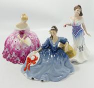 Royal Doulton Seconds lady figures: Elyse HN2429, Victoria HN2471 & For You HN3754(3)