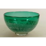 Large Caithness Glass Bowl: diameter 20cm