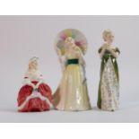 Royal Doulton Lady Figures: Peggy HN2038, Jane HN2308 & Veneta HN2722(3)