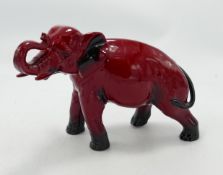 Royal Doulton Flambe Elephant: height 17cm