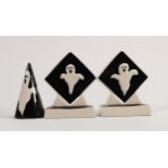 Lorna Bailey Ghostly Cruet Set height 11cm with cert(3)