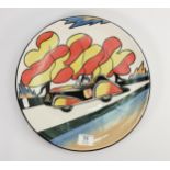 Lorna Bailey Sunset Boulevard Charger: limited edition , diameter is 25cm