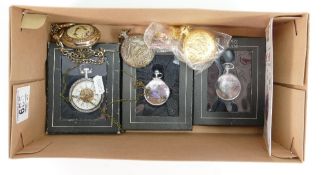 A collection of pocket watches: including Glory of Steam, Heritage collection etc (6)