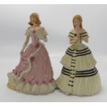 Wedgwood Limited Edition Spink Figures: Christmas at Windsor & The Coronation Ball(2)