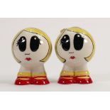 Lorna Bailey Limited Edition Legs & Co Salt & Pepper Pots : with cert