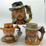 Royal Doulton Large Character Jug General Custer D7079: together with Seconds Wild West Character
