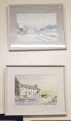A collection of Local Artist E Grieg Hall Watercolours(4):