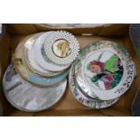 A mixed collection of items to include Royal Doulton series ware plates: similar and embossed