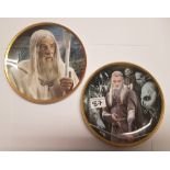 2 Wedgwood/Danbury Mint Lord of the Rings collectors plates: Legolas & Gandalf the White (2).