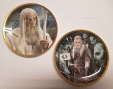 2 Wedgwood/Danbury Mint Lord of the Rings collectors plates: Legolas & Gandalf the White (2).