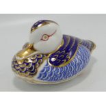 Royal Crown Derby Boxed Paperweight Duck: