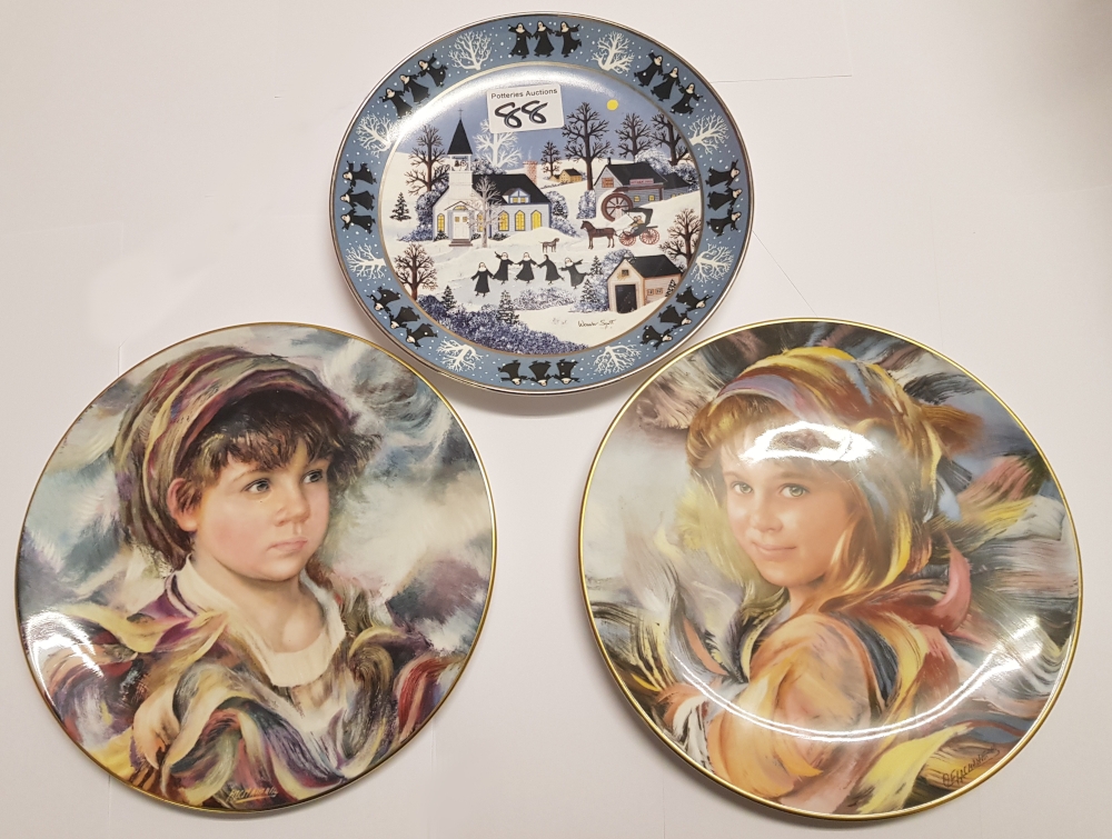 Three limited edition Royal Doulton collectors plates: Sister Act, Gabriella & Marco (3).