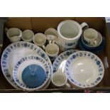 A collection of Johnson Bros 1970's tea and dinner ware items: (1 tray).
