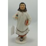 Lomonosov Soviet Era ethnic apparel figurine: Height 20cm