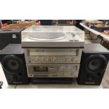 Sanyo Hi-Fi separates: Sanyo TPXI turntable, Sanyo RD5035 tape deck, Sanyo JCX2150 stereo