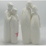 Royal Doulton images figures Brothers: HN3191 together with Sisters HN3018