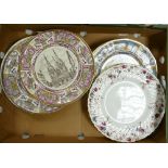 A collection of decorative wall plates: to include mason's, Minton Ancestral dinner plate etc