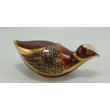 Royal Crown Derby Boxed Paperweight Coot: