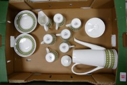 Mid Century Royal Tuscan Cadienza Patterned Coffee Set: