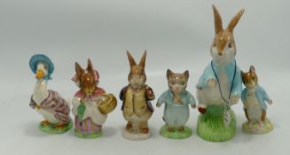 Beatrix Potter figures to include: Tom Kitten BP6, Johnny Townmouse BP3, 100th Anniversary Peter