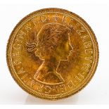 22ct gold Full Sovereign dated 1966: In excellent condition.