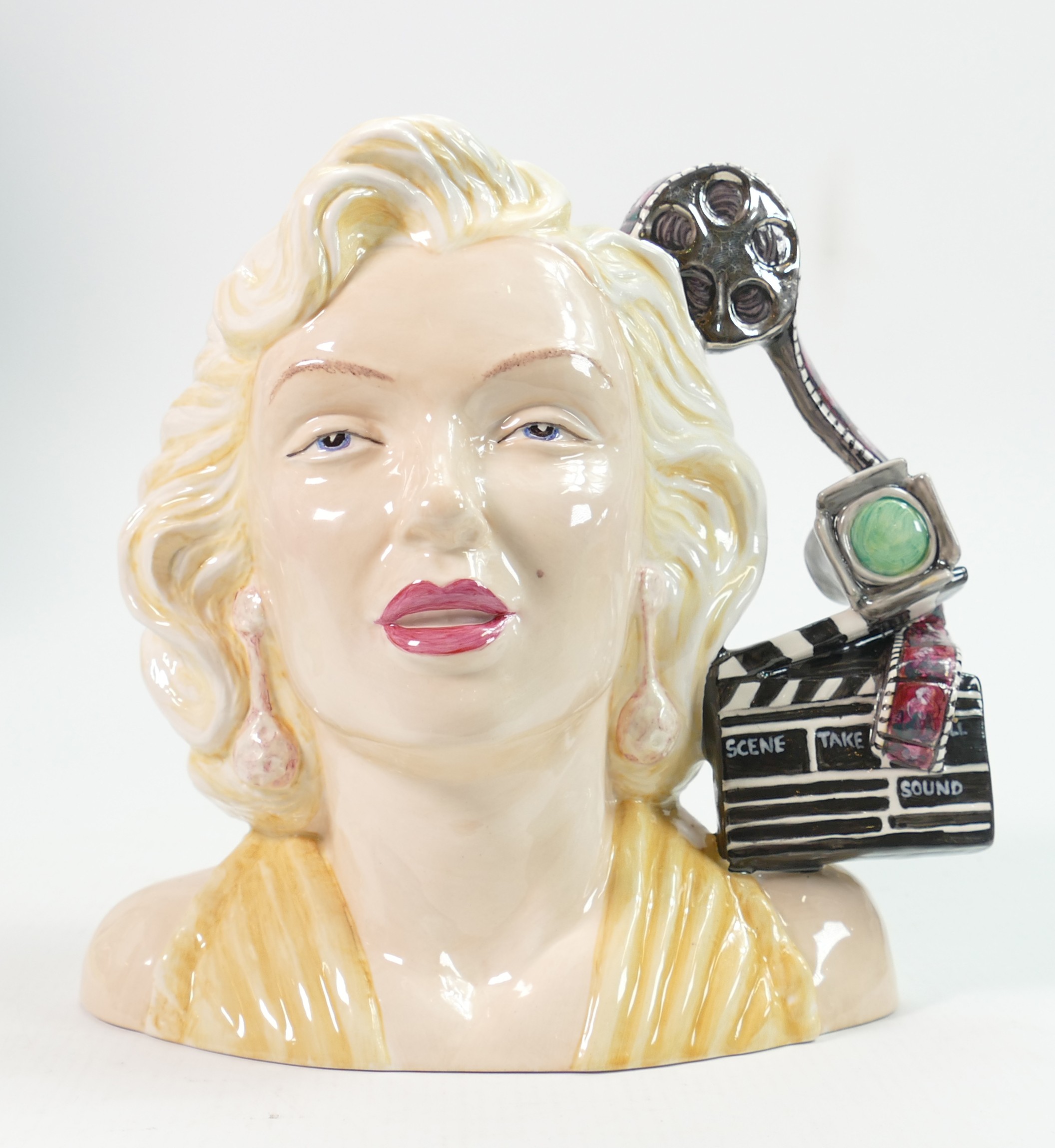Royal Doulton prototype large character jug Marilyn Munroe: Modelled as the American actress with