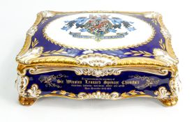 A Paragon cigar box and cover made to commemorate the Centenary of Sir Winston Churchill: 1874-1974,
