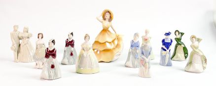 A collection of Wade My Fair Ladies figures: Including ten miniature figures, one large Susanna