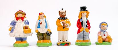 A collection of Wade figures The Straw Family. (5):