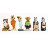 A collection of Wade figures: Including Hamms Bartender bear, Hamms bear, Ceramecca bear, Towser
