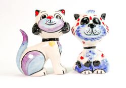 A pair of Lorna Bailey cats Tad & Queenie: