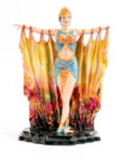 Kevin Francis limited edition lady figure Assyrian Dancer: Hand detached but present.