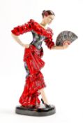 Peggy Davies artists original proof lady figure Spanish Dancer: Boxed.