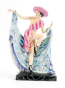 Kevin Francis limited edition lady figure Mexican Dancer with blue floral dress: Boxed.
