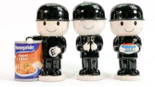 Wade large Home Pride figures: Including Hungry Fred, Fred's moneybox and Souper Fred. (3)