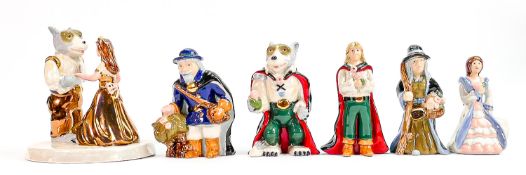 A collection of Wade figures: From the Beauty and the Beast collection. (6)