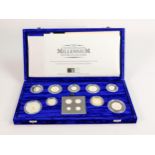 Royal Mint collection of coins The UK Millennium collection: Comprising collection of silver proof