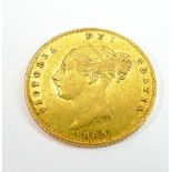 Half Sovereign 1865 Queen Victoria Shield back gold coin Die 39: